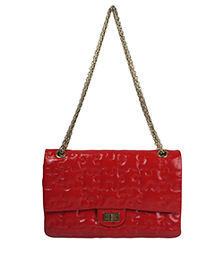 Reissue 2.55 Puzzle Flap Bag,Patent,Red,DB,12172381 (2009),3*